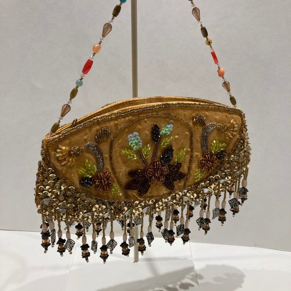 GOLDEN BEADED EVENING BAG - Picture 15 of 15